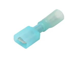 Pacer 16-14 AWG Fully-Insulated Male Disconnect Terminal - Blue - 100 Pack