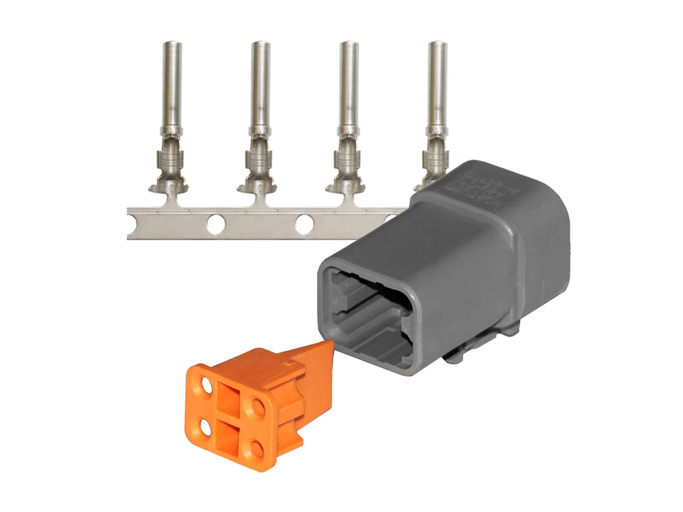 Pacer DTP Deutsch Plug Repair Kit - 14-12 AWG (4 Position)