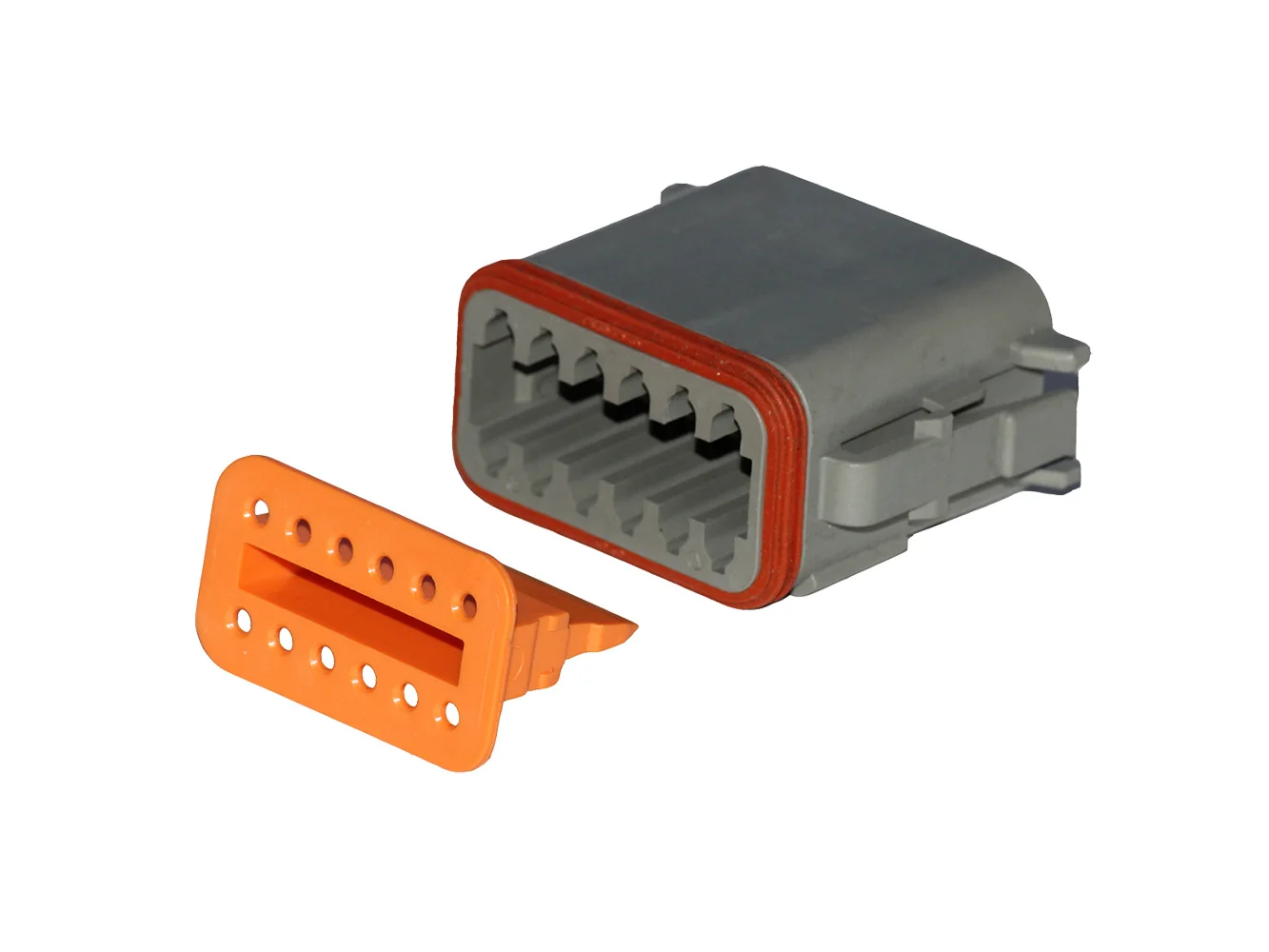 Pacer Deutsch DT Plug & Wedge Lock Kit - 12 Position - 5 Pack