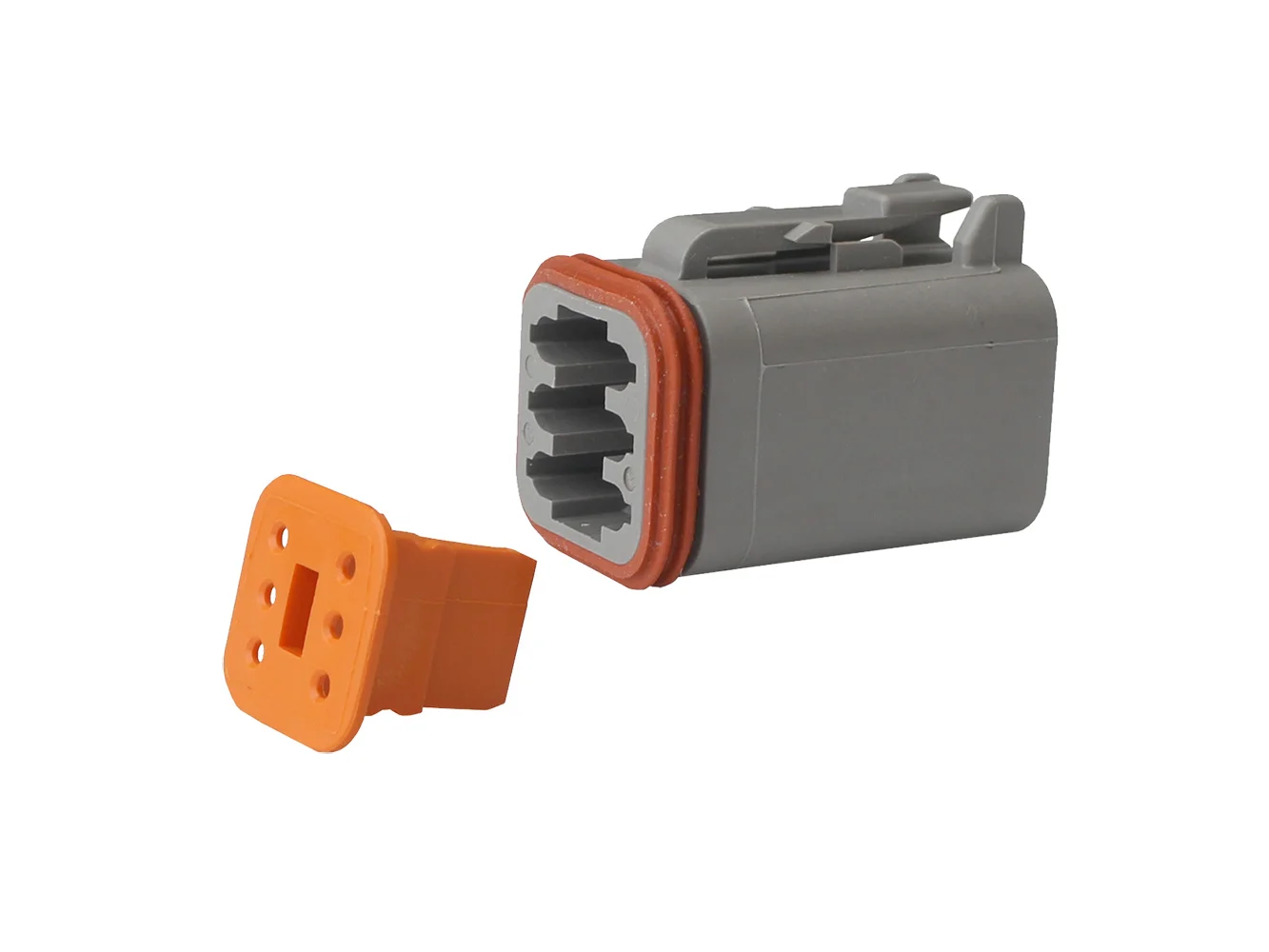 Pacer Deutsch DT Plug & Wedge Lock Kit - 6 Position - 5 Pack