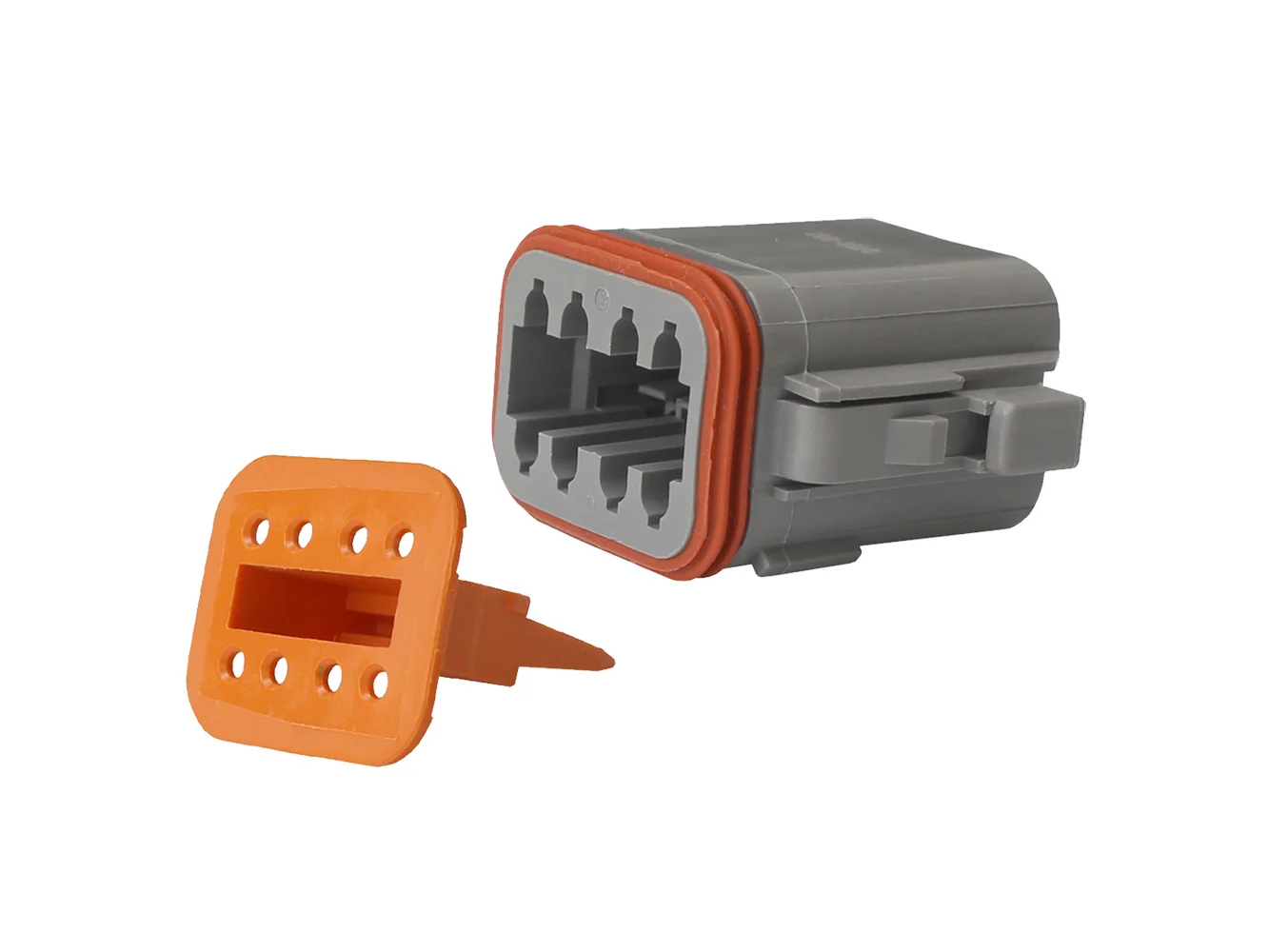 Pacer Deutsch DT Plug & Wedge Lock Kit - 8 Position - 5 Pack