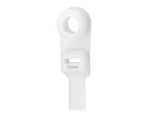 Pacer 8" Cable Tie w/Mounting Ring - Natural Color - 50lb Tensile Strength - 2" Bundle Diameter - 100 Piece Bag