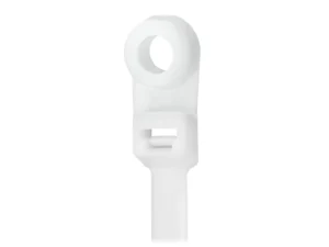 Pacer 8" Cable Tie w/Mounting Ring - Natural Color - 50lb Tensile Strength - 2" Bundle Diameter - 100 Piece Bag