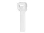 Pacer 6" Cable Tie - Natural Color - 30-40lb Tensile Strength - 1.5" Bundle Diameter - 100 Piece Bag