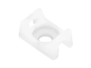 Pacer Screw Down Cable Tie Mount - #8 Screw Mount Method - Natural Color - 100 Pack