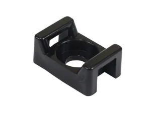 Pacer Screw Down Cable Tie Mount - #8 Screw Mount Method - Black - 100 Pack