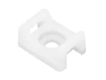 Pacer Screw Down Cable Tie Mount - #10 Screw Mount Method - Natural Color - 100 Pack