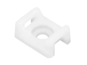 Pacer Screw Down Cable Tie Mount - #10 Screw Mount Method - Natural Color - 100 Pack