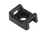 Pacer Screw Down Cable Tie Mount - #10 Screw Mount Method - Black - 100 Pack