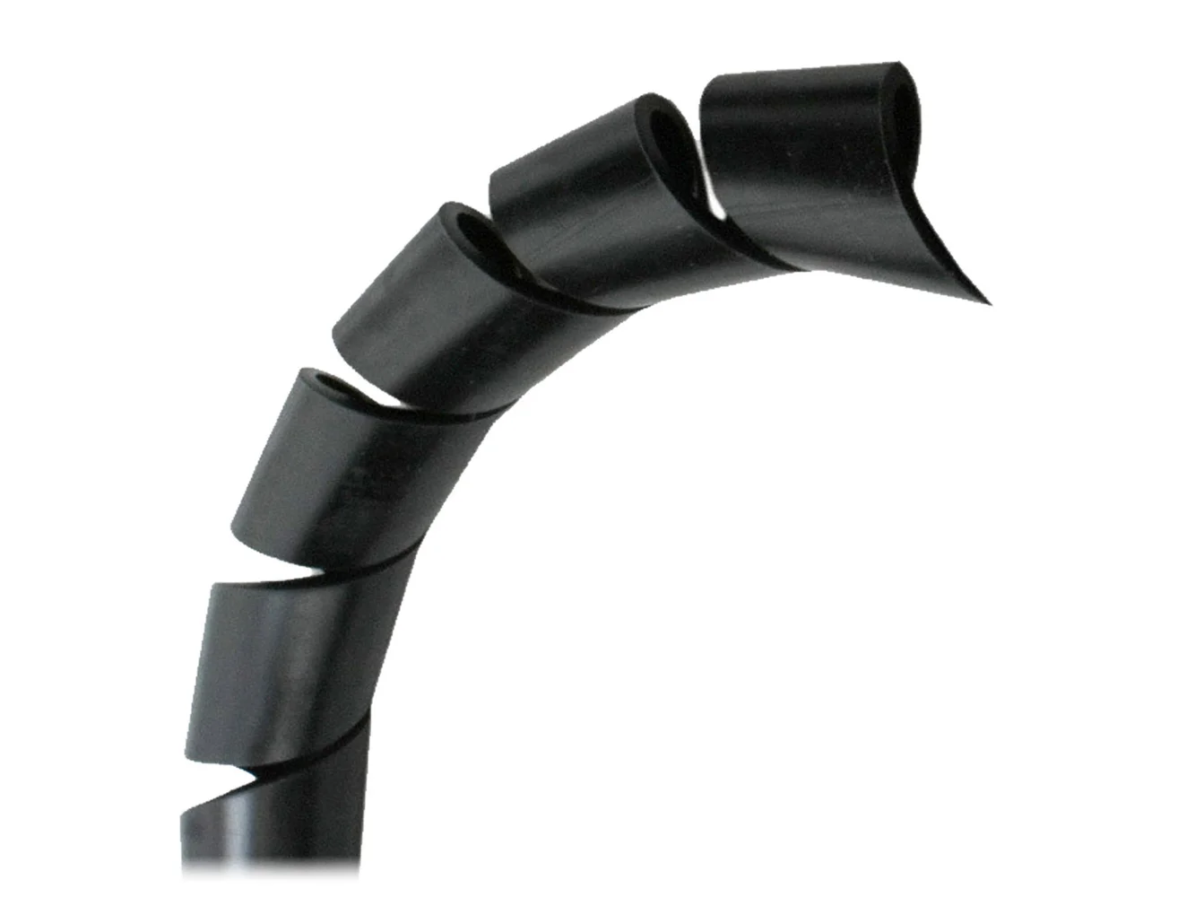 Pacer 3/4" Spiral Wrap - Black - 100' Roll