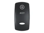 Pacer Actuator - 'ACCY' f/V Series Contura Switches - Black - Laser Etched (Top/Bottom Light)