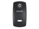 Pacer Actuator - 'ANCHOR' f/V Series Contura Switches - Black - Laser Etched (Top/Bottom Light)