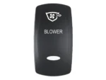 Pacer Actuator - 'BLOWER' f/V Series Contura Switches - Black - Laser Etched (Top/Bottom Light)