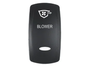 Pacer Actuator - 'BLOWER' f/V Series Contura Switches - Black - Laser Etched (Top/Bottom Light)