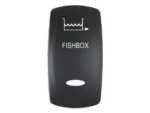 Pacer Actuator - 'FISHBOX' f/V Series Contura Switches - Black - Laser Etched (Top/Bottom Light)