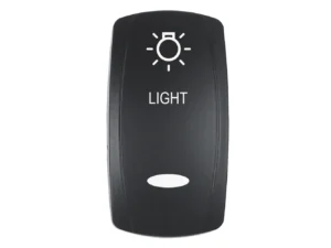 Pacer Actuator - 'LIGHT' f/V Series Contura Switches - Black - Laser Etched (Top/Bottom Light)