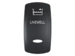 Pacer Actuator - 'LIVEWELL' f/V Series Contura Switches - Black - Laser Etched (Top/Bottom Light)