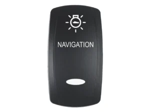 Pacer Actuator - 'NAVIGATION' f/V Series Contura Switches - Black - Laser Etched (Top/Bottom Light)