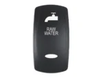 Pacer Actuator - 'RAW WATER' f/V Series Contura Switches - Black - Laser Etched (Top/Bottom Light)