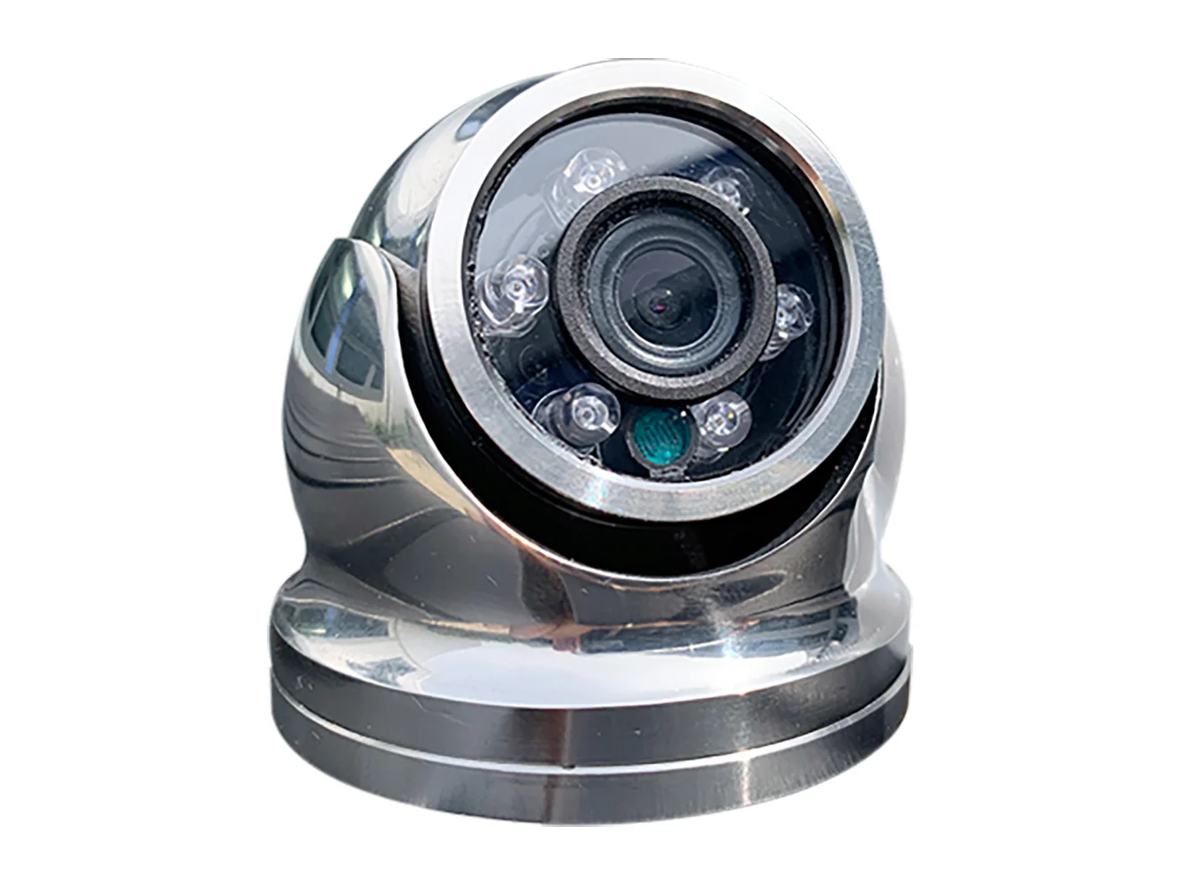 Iris Hi-Resolution Analog Mini Dome Camera - 316 Stainless Steel - CVBS - TVI - 3.6