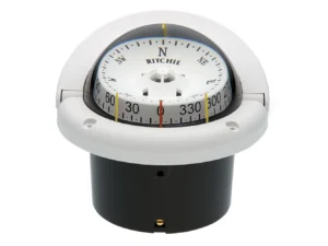Ritchie HF-743W Helmsman Compass - Flush Mount - White