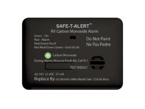 Safe-T-Alert 62 Series Carbon Monoxide Alarm - 12V - RV Surface Mount - Black