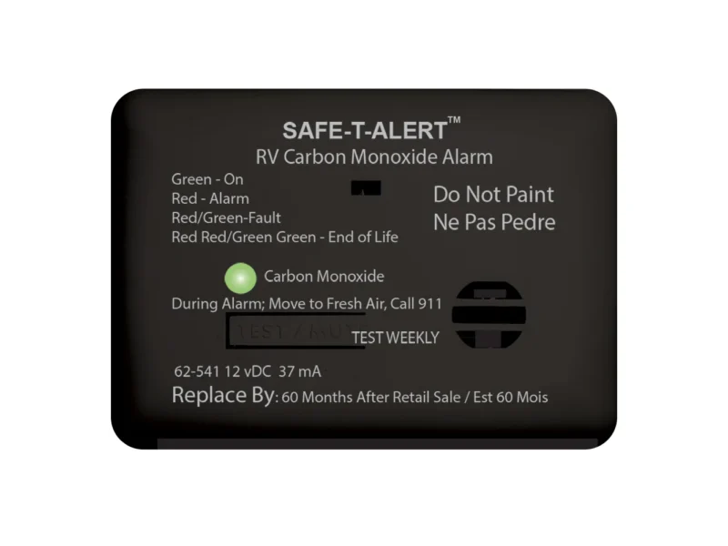 Safe-T-Alert 62 Series Carbon Monoxide Alarm - 12V - RV Surface Mount - Black