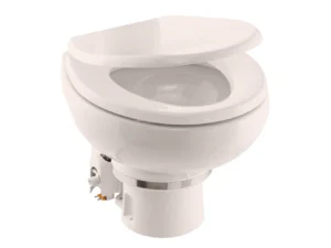 Dometic MasterFlush MF 7120 - Bone - Electric Macerating Toilet w/Orbit Base & Slow Close Seat - Freshwater - 12V