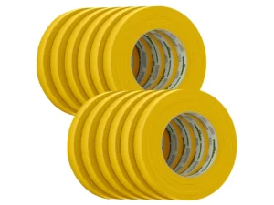 FrogTape CP 225 Medium-High Adhesion Masking Tape - 18MM x 55M x 12-Pack - Gold - Rated f/225°F