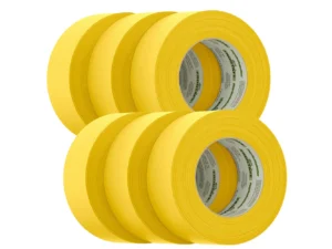 FrogTape CP 225 Medium-High Adhesion Masking Tape - 48MM x 55M x 6-Pack - Gold - Rated f/225°F