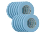 FrogTape CP 250 Medium-High Adhesion Masking Tape - 18MM x 55M x 12-Pack - Light Blue - Rated f/250°F