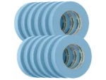 FrogTape CP 250 Medium-High Adhesion Masking Tape - 24MM x 55M x 12-Pack - Light Blue - Rated f/250°F