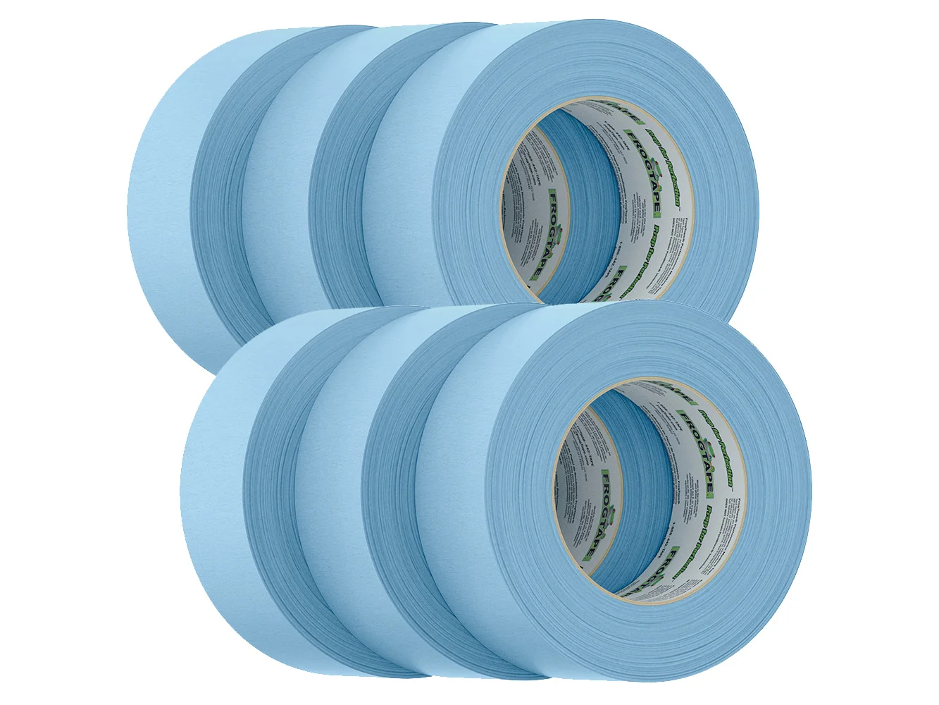 FrogTape CP 250 Medium-High Adhesion Masking Tape - 48MM x 55M x 6-Pack - Light Blue - Rated f/250°F
