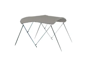 Carver 4 Bow 8' Pontoon Bimini Top w/Boot - Cadet Grey Acrylic