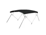 Carver 3 Bow 5487U Bimini Top with Boot - Black Acrylic