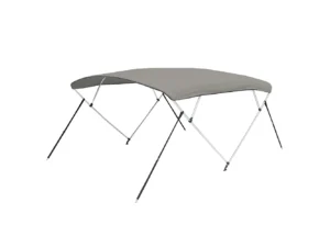 Carver 3 Bow 5487U Bimini Top with Boot - Cadet Grey Acrylic