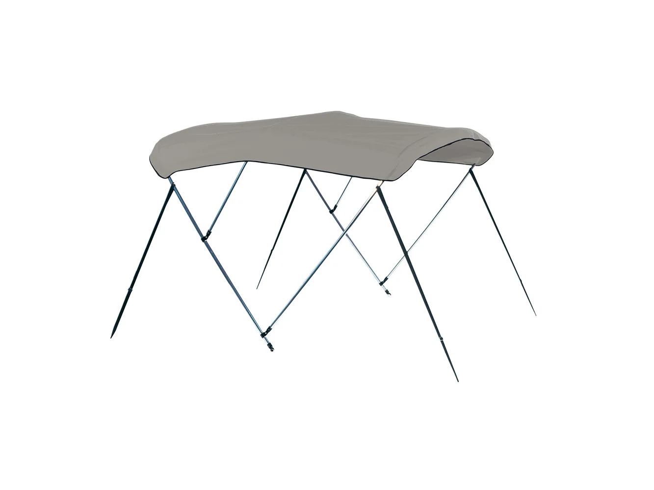 Carver 3 Bow 4675U Bimini Top with Boot - Cadet Grey Acrylic