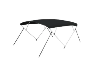 Carver 3 Bow 5481U Bimini Top with Boot - Black Acrylic