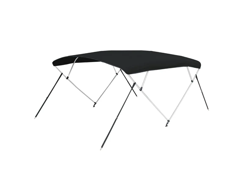 Carver 3 Bow 5481U Bimini Top with Boot - Black Acrylic