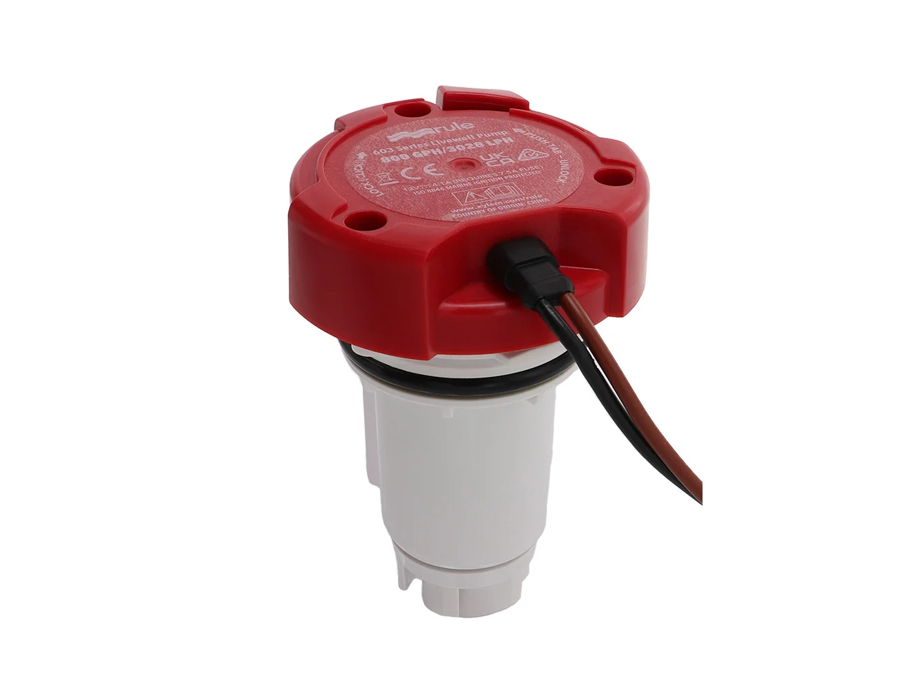 Rule 800 GPH Livewell Pump Replacement Motor Cartridge