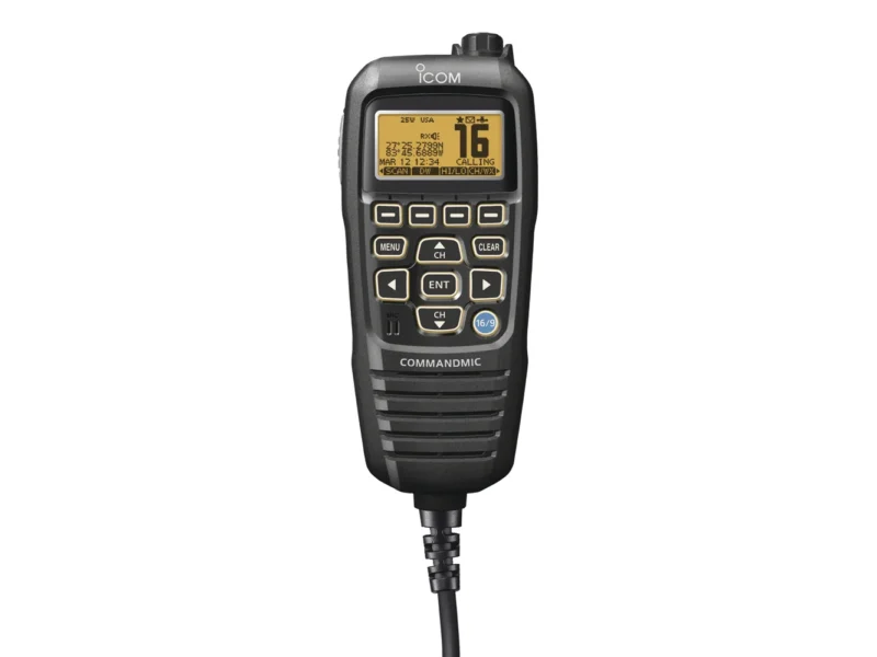 Icom HM195 CommandMic™ IV w/Yellow BlackLit LCD - Black
