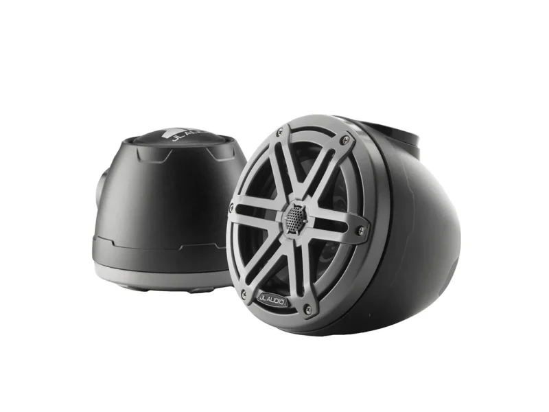 JL Audio M3 VeX™ Series 6.5" Enclosed Coaxial Speakers w/Grey Sports Grilles - M3-650VEX-Mb-S-Gm