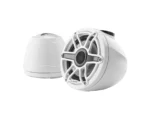 JL Audio M6 VeX™ Series 6.5" Enclosed Coaxial Speakers w/White Sports Grilles - M6-650VEX-Gw-S-GwGw