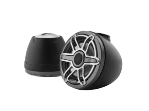 JL Audio M6 VeX™ Series 6.5" Enclosed Coaxial Speakers w/Titanium Sports Grilles - M6-650VEX-Mb-S-GmTi