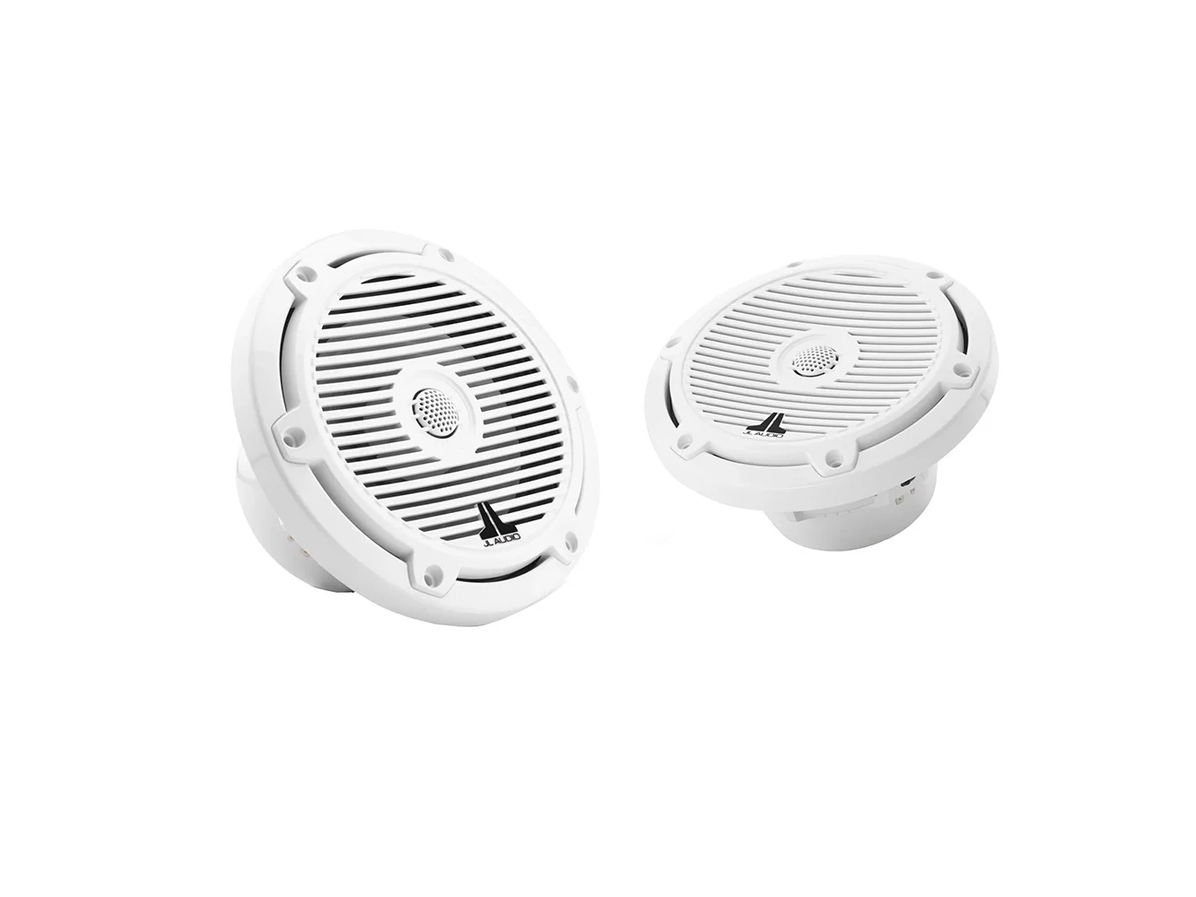 JL Audio M3 Series 6.5" Marine Coaxial Speakers w/Gloss White Classic Grilles - M3-650X-C-Gw