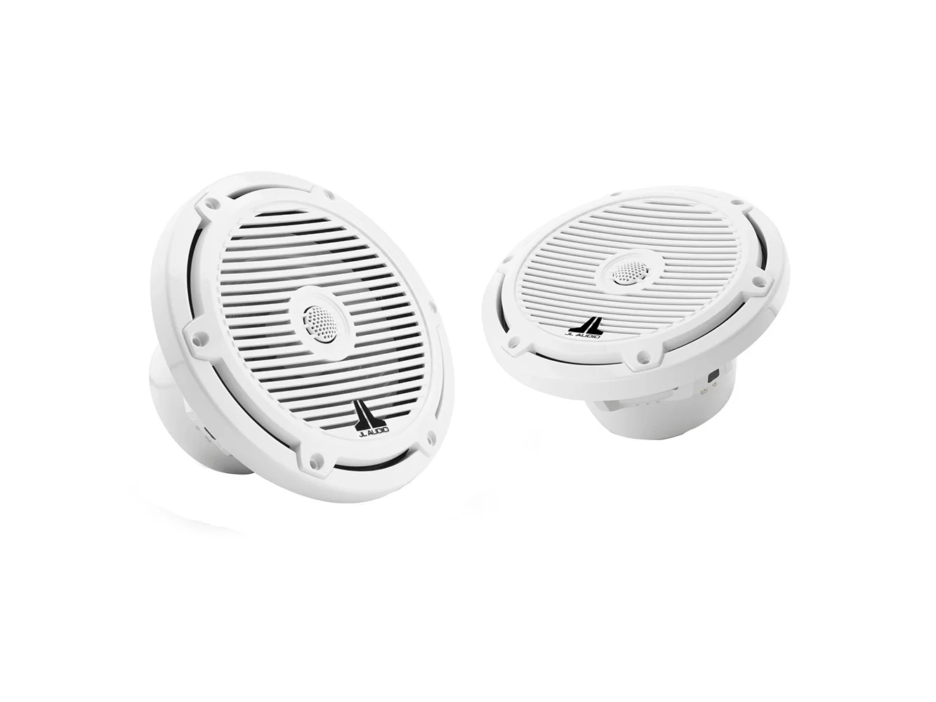 JL Audio M3 Series 7.7" Marine Coaxial Speakers w/Gloss White Classic Grilles - M3-770X-C-Gw