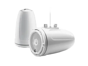 JL Audio M3 Series 7.7" Enclosed Tower Coaxial System w/Gloss White Classic Grille - M3-770ETXv3-Gw-C-Gw