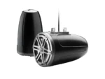 JL Audio M3 Series 7.7" Enclosed Tower Coaxial System with Grey Metallic Sport Grille - M3-770ETXv3-Sb-S-Gm