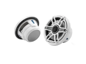 JL Audio M6 Series 7.7" Marine Coaxial Speakers w/Gloss White Sport Grille - M6-770X-S-GwGw