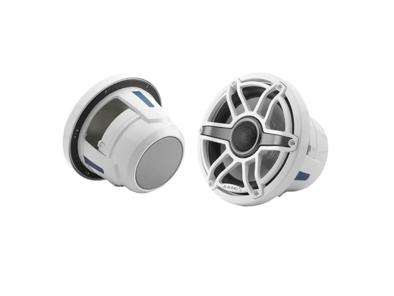 JL Audio M6 Series 8.8" Marine Coaxial Speakers w/Gloss White Sport Grille - M6-880X-S-GwGw